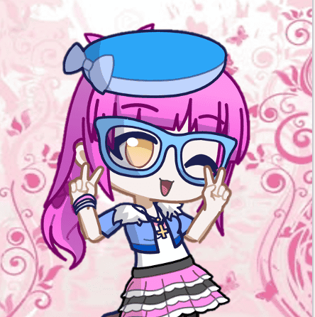 Bubbly pink-haired Japanese girl